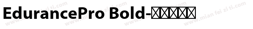 EdurancePro Bold字体转换